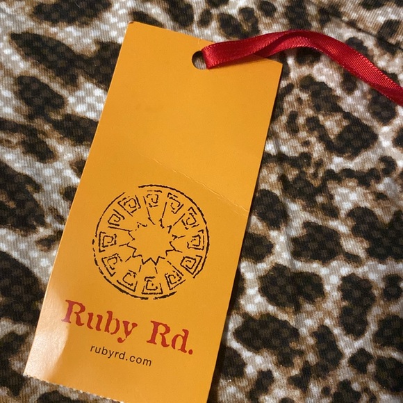 Ruby Rd. Leopard Print Blouse - Picture 2 of 7